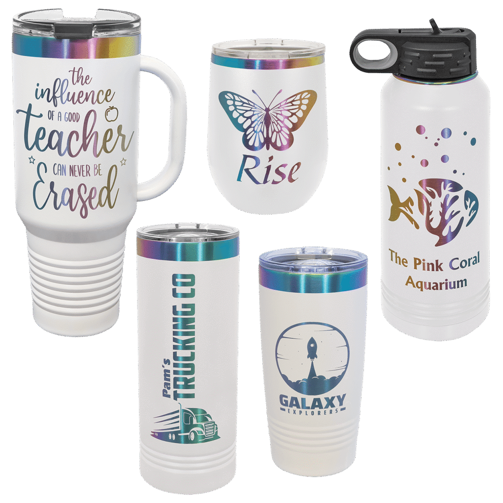 White Prism Tumbler Sets