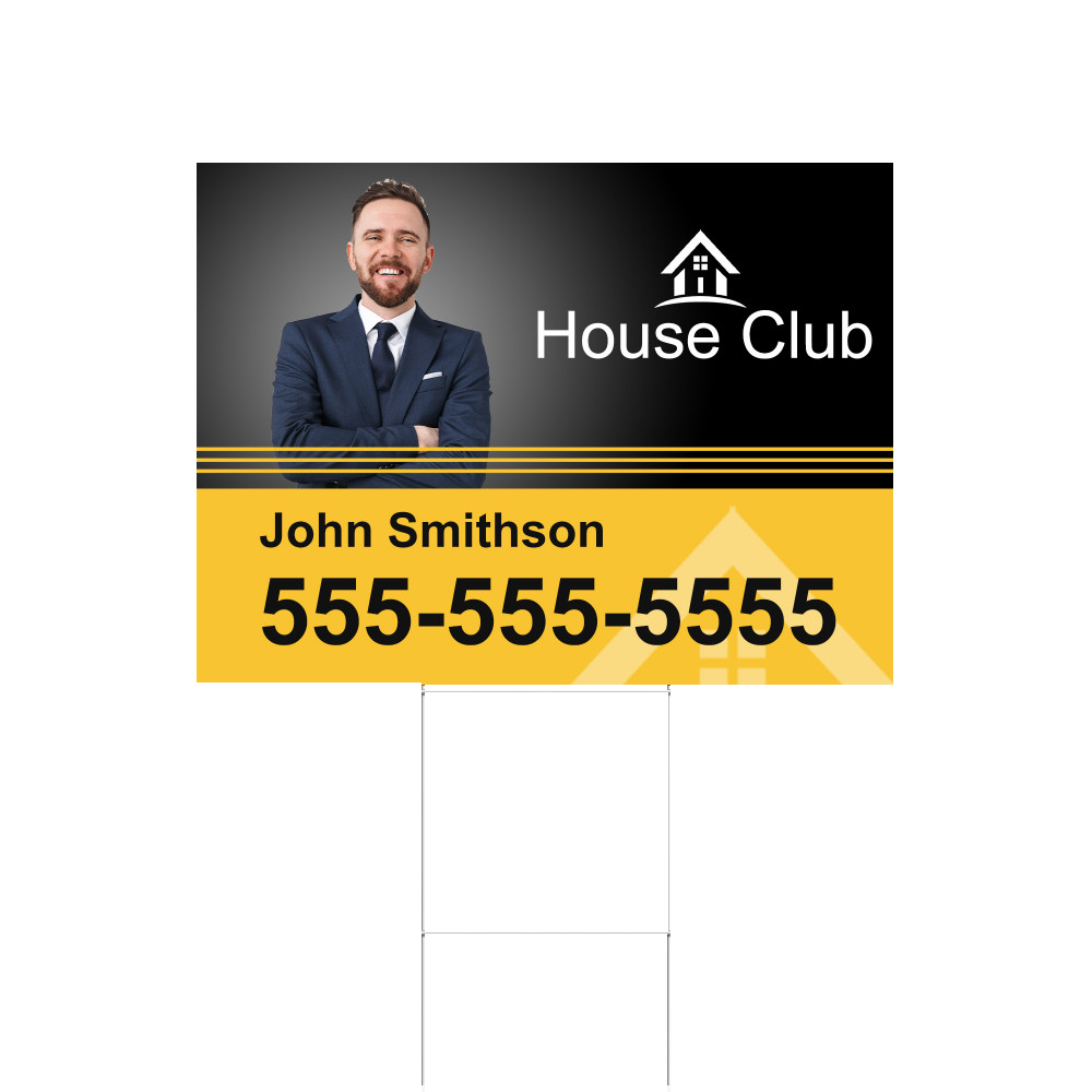 Yard Sign and H-Stake